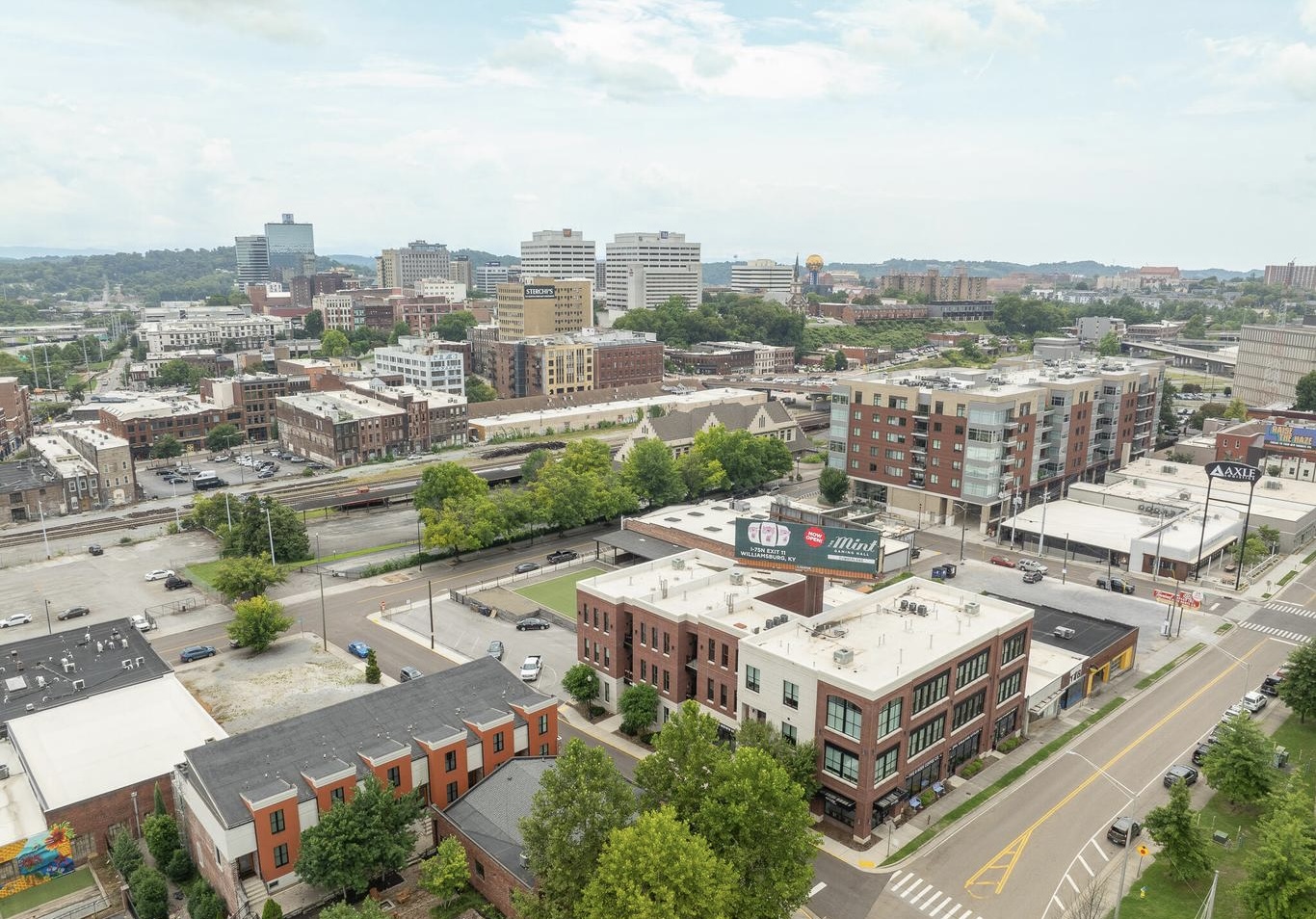 Downtown Knoxville aerial view